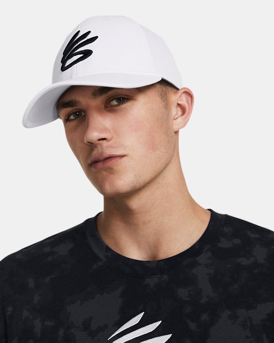 Men's Curry Snapback Cap in White image number 2